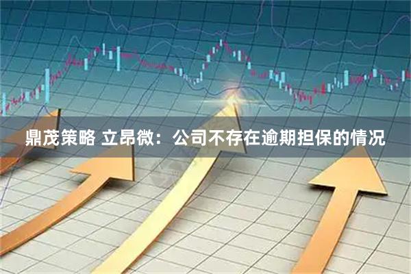 鼎茂策略 立昂微：公司不存在逾期担保的情况