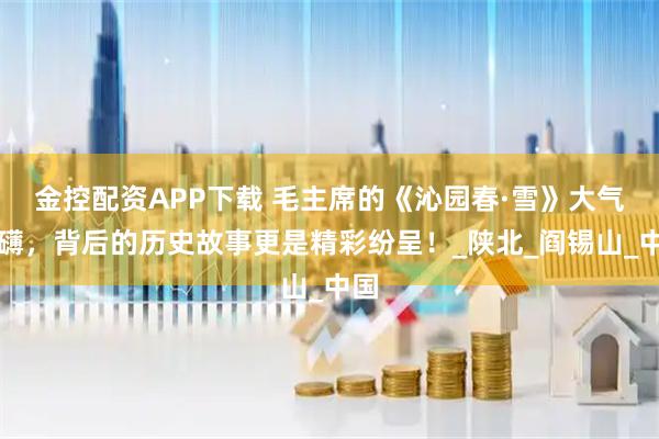 金控配资APP下载 毛主席的《沁园春·雪》大气磅礴，背后的历史故事更是精彩纷呈！_陕北_阎锡山_中国